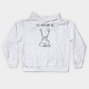 Hi How Are You | Daniel Johnston Kids Hoodie